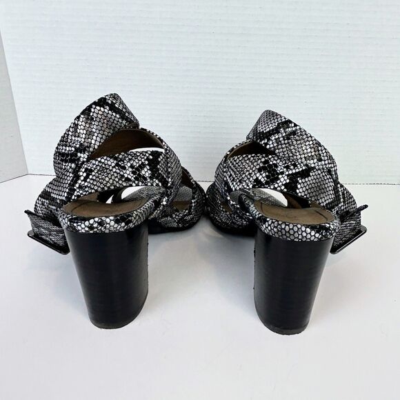 Vionic Blaire Snake Print Leather Strappy Block Heel Sandals Comfort Shoes 9.5 - Picture 6 of 13